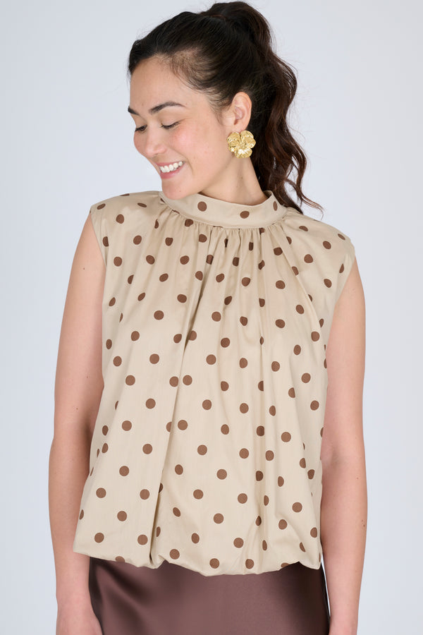 Top Lise - Beige Chocolat