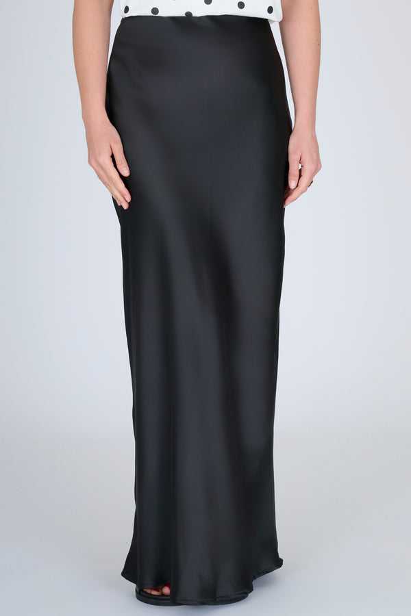 ALMA EXTRA LONG BLACK SKIRT