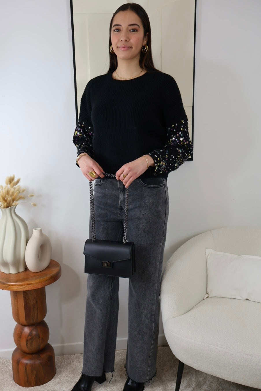SEQUIN SWEATER