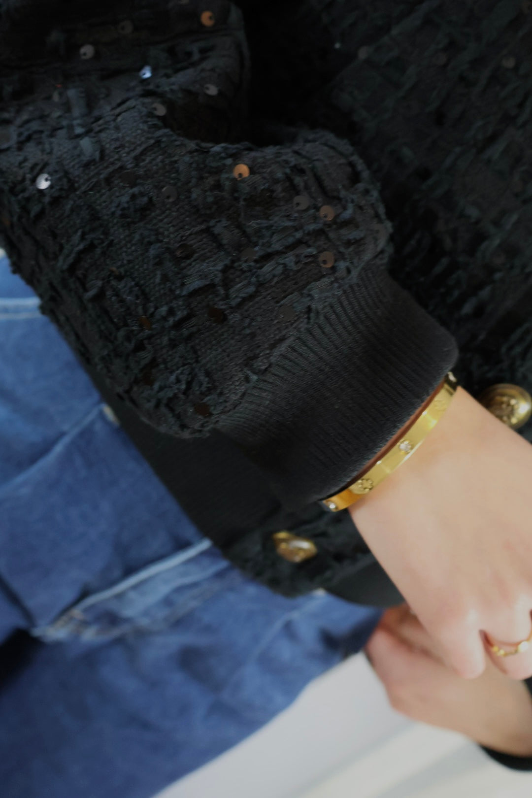 KURZE PAILLETTEN-BOMBER