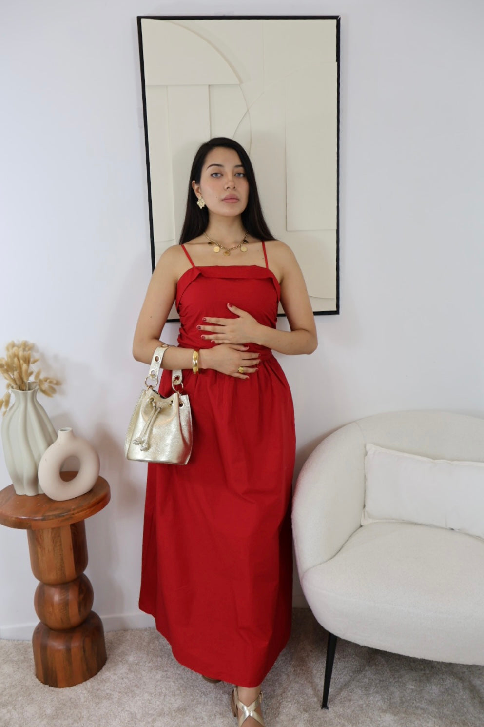 ROBE CARMEN ROUGE