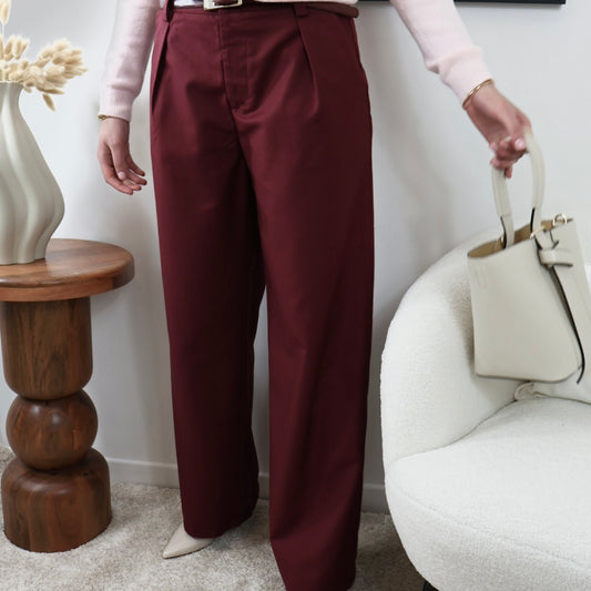 PANTALON BORDEAUX LILLY