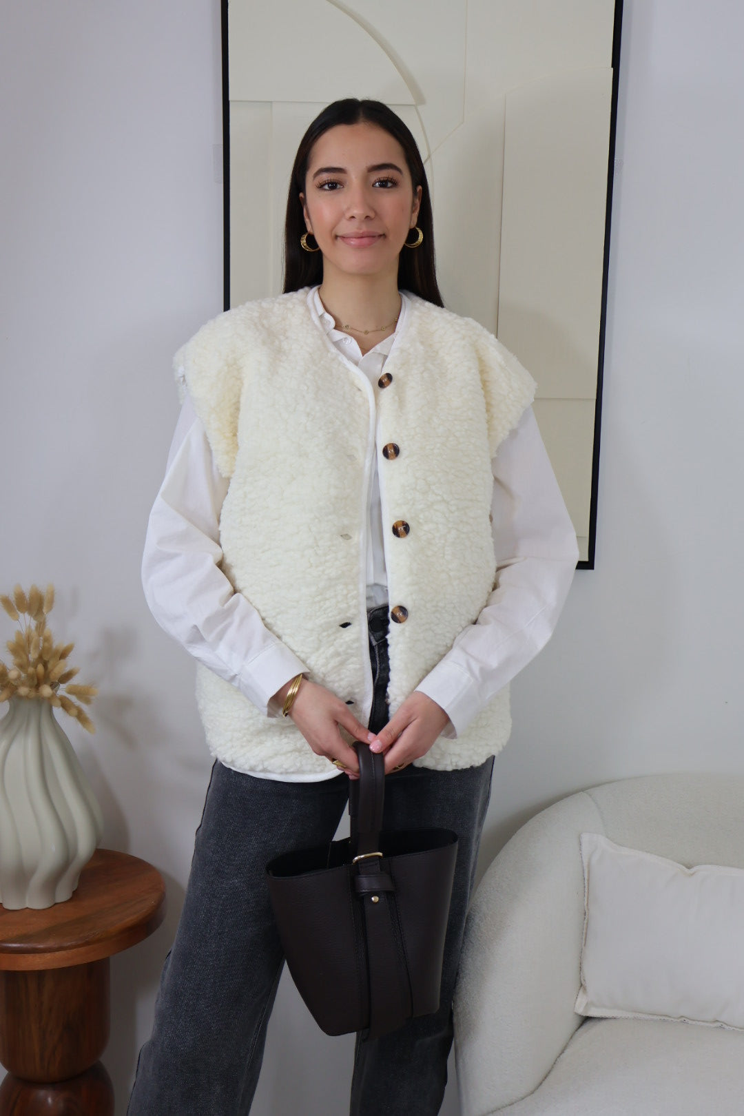 ANDREA ECRU VEST