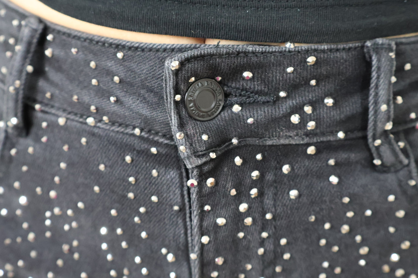 JEAN WIDE LEG STRASS