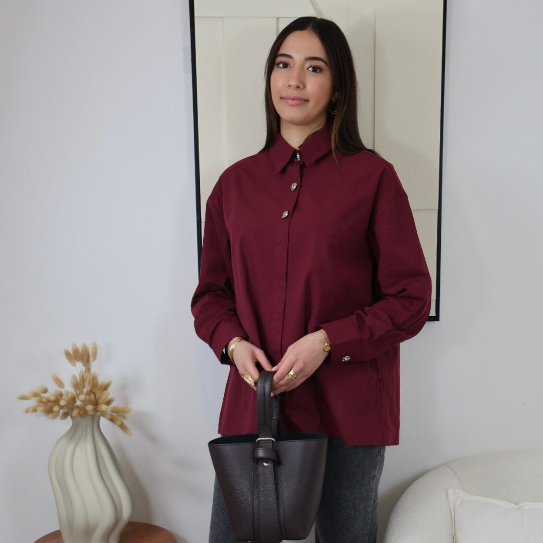 CHEMISE BERGUNDY CAMILLE