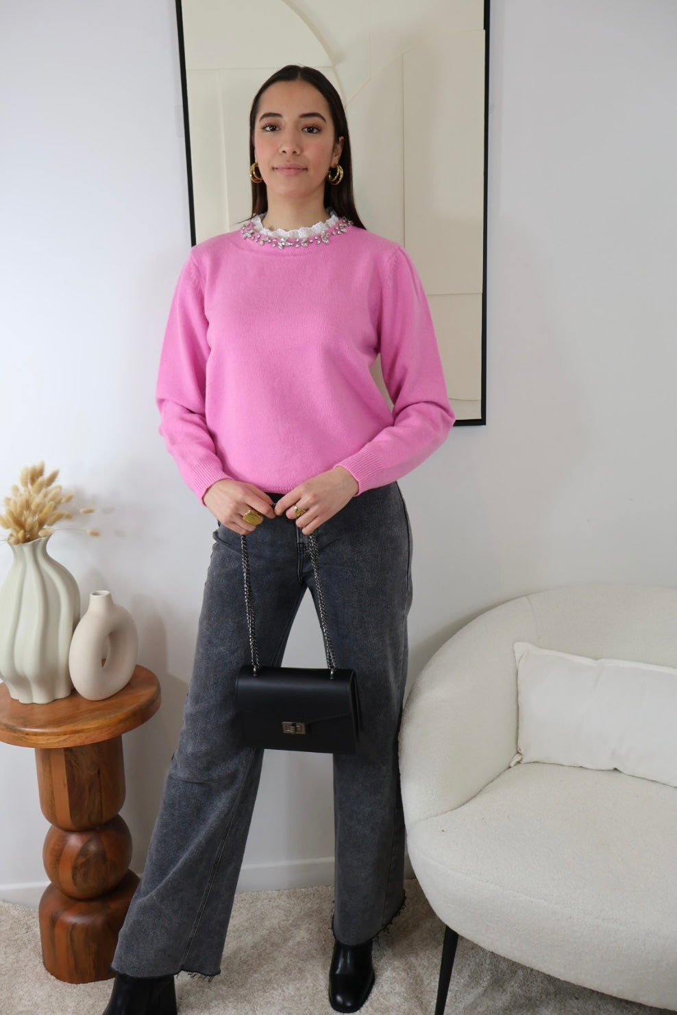 RITA PINK SWEATER