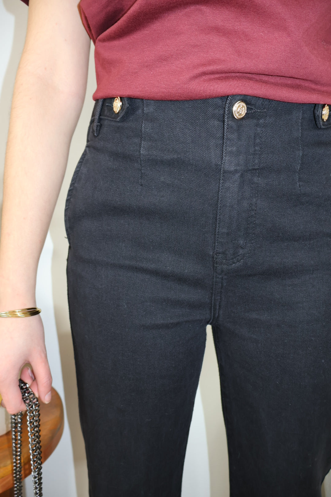 BLACK MAYA FLARE JEANS