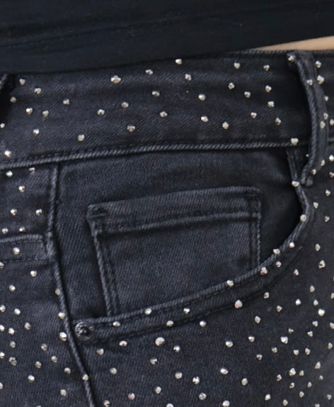 JEAN WIDE LEG STRASS