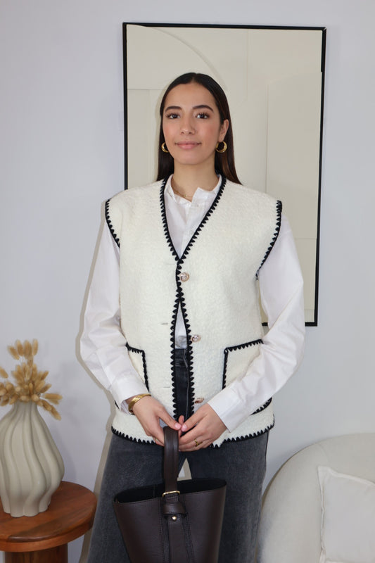 GILET ÉCRU MARIA