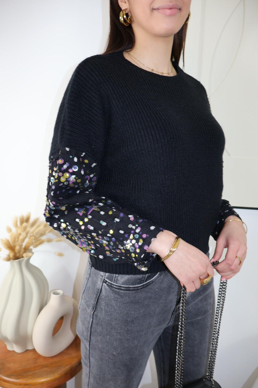 SEQUIN SWEATER