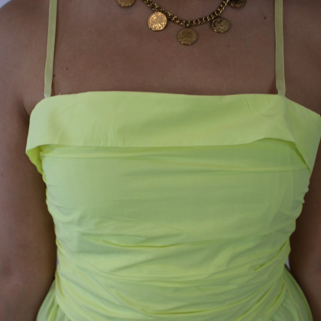 ROBE CARMEN JAUNE CITRON