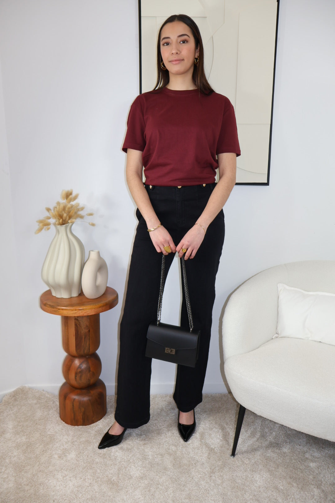 BLACK MAYA FLARE JEANS