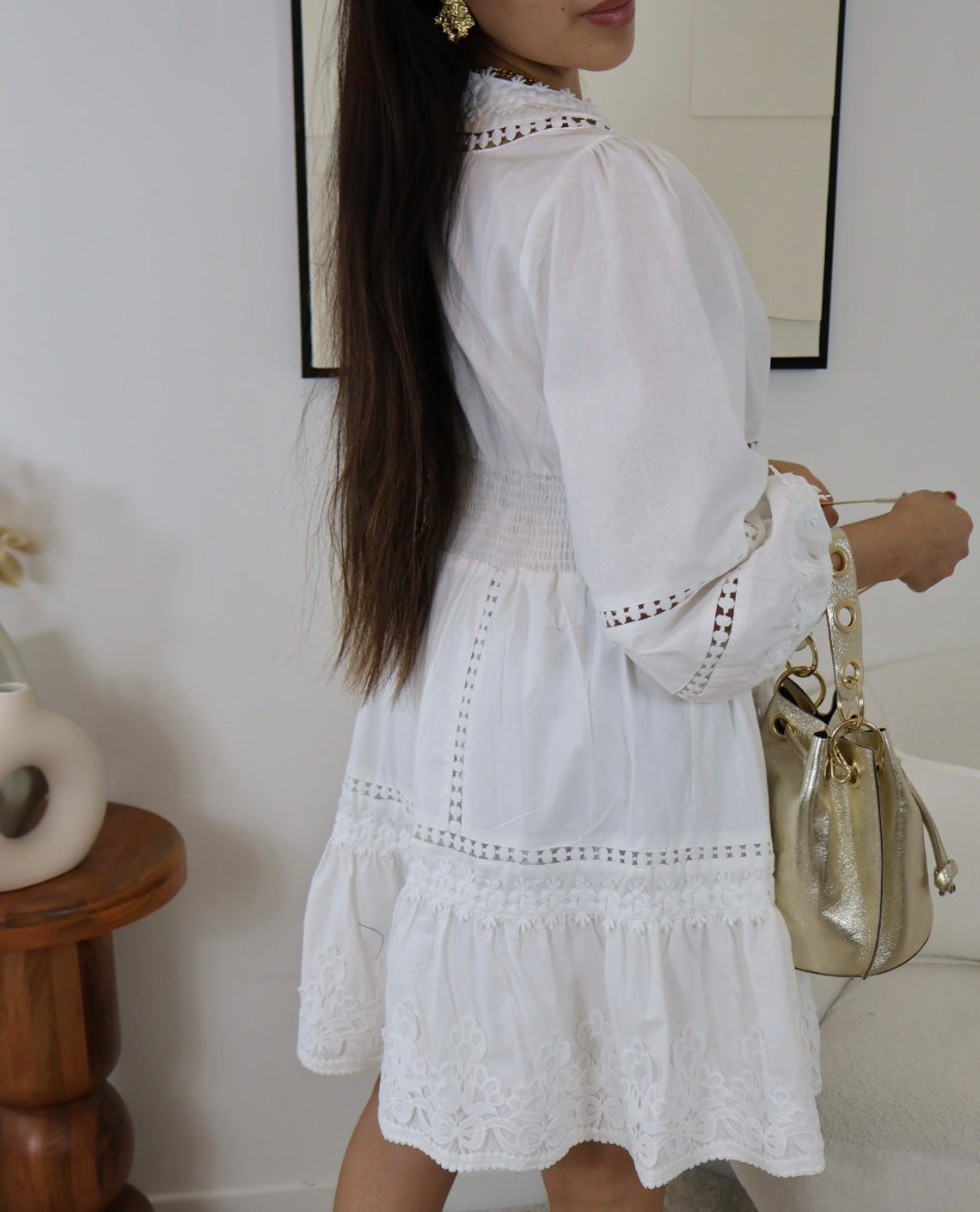 ROBE NINA COURTE BLANCHE