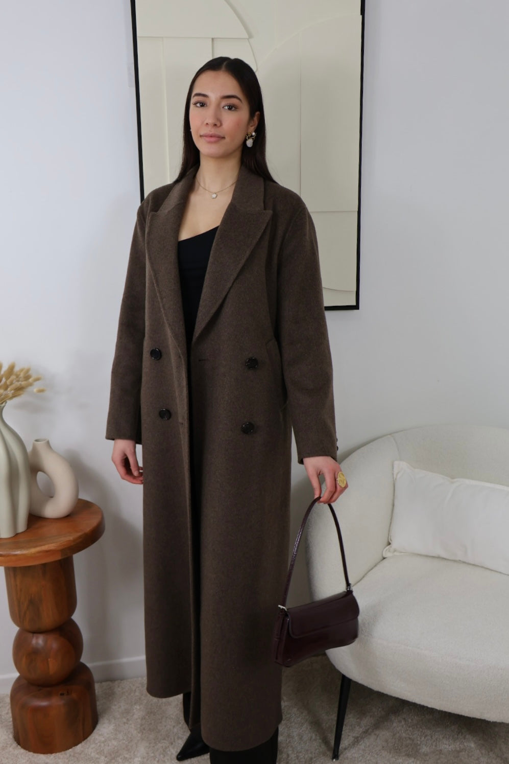 PREMIUM BROWN LONG COAT