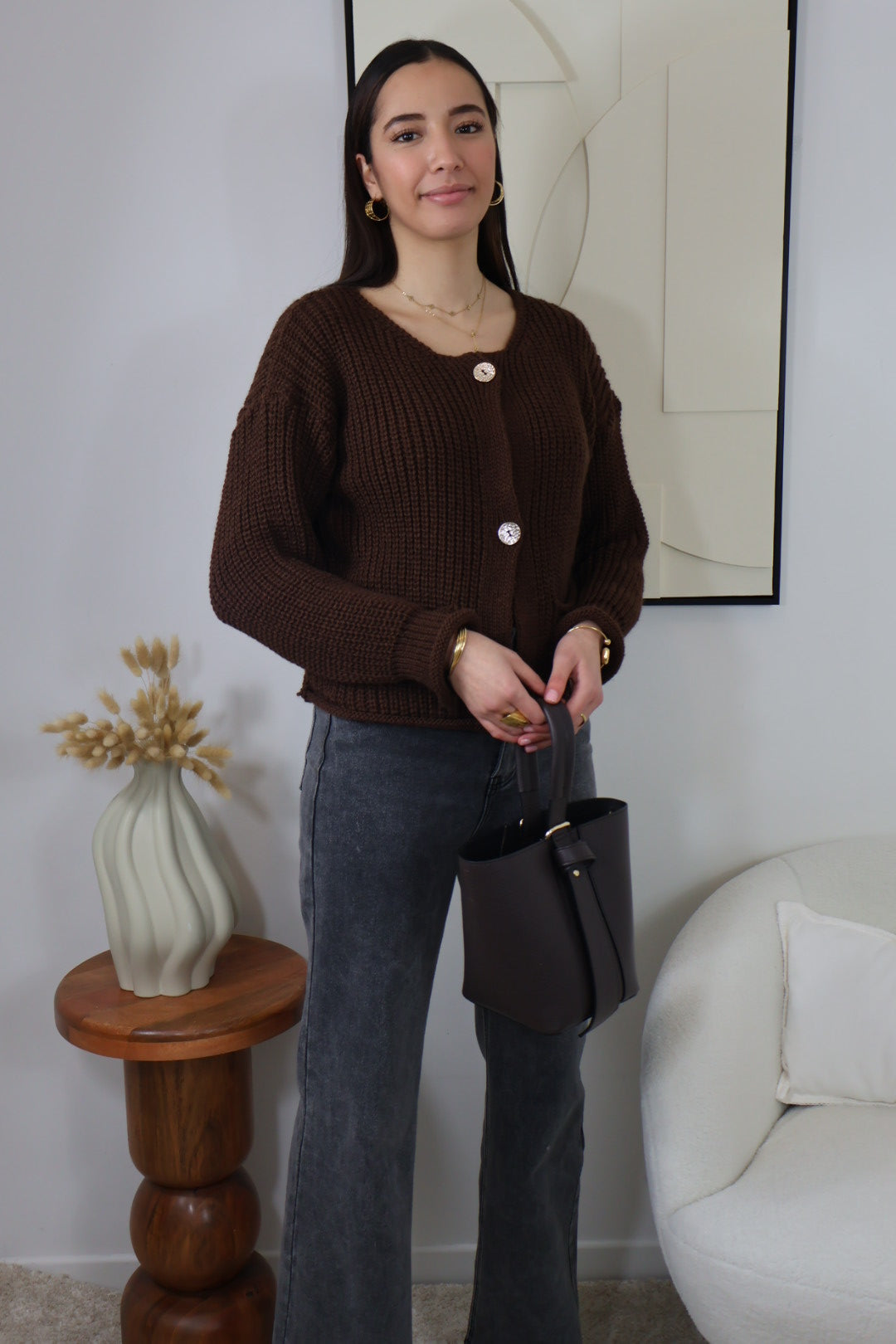 SIMONA BROWN VEST
