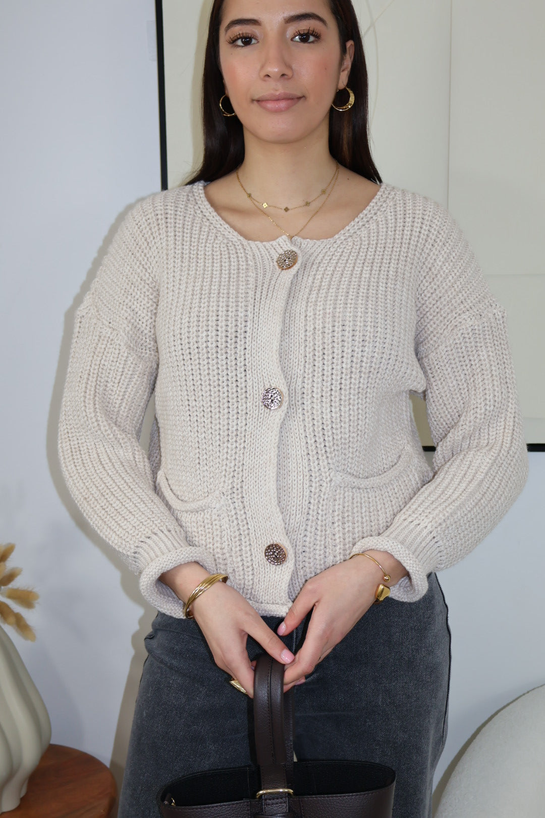 GILET BEIGE SIMONA