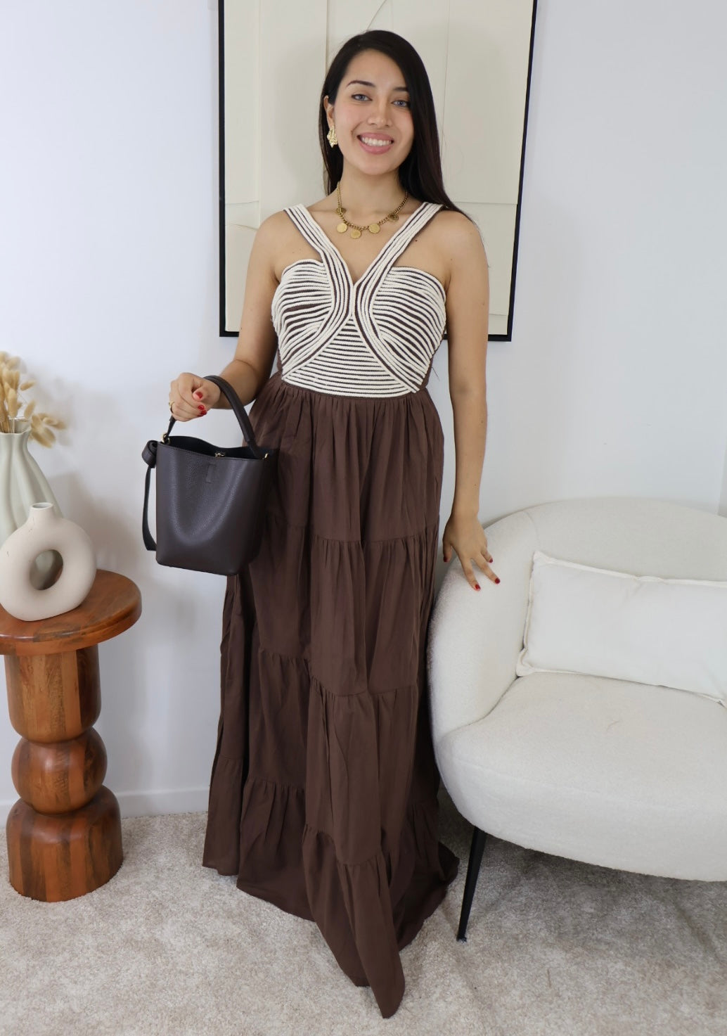 ROBE CLARA MARRON