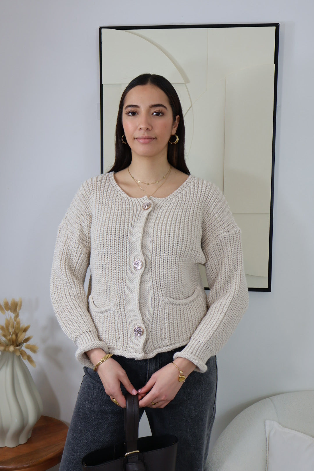 GILET BEIGE SIMONA