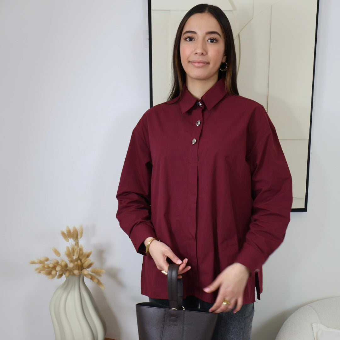 CHEMISE BERGUNDY CAMILLE