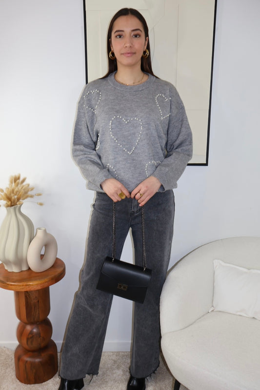 PULL GRIS LIYA