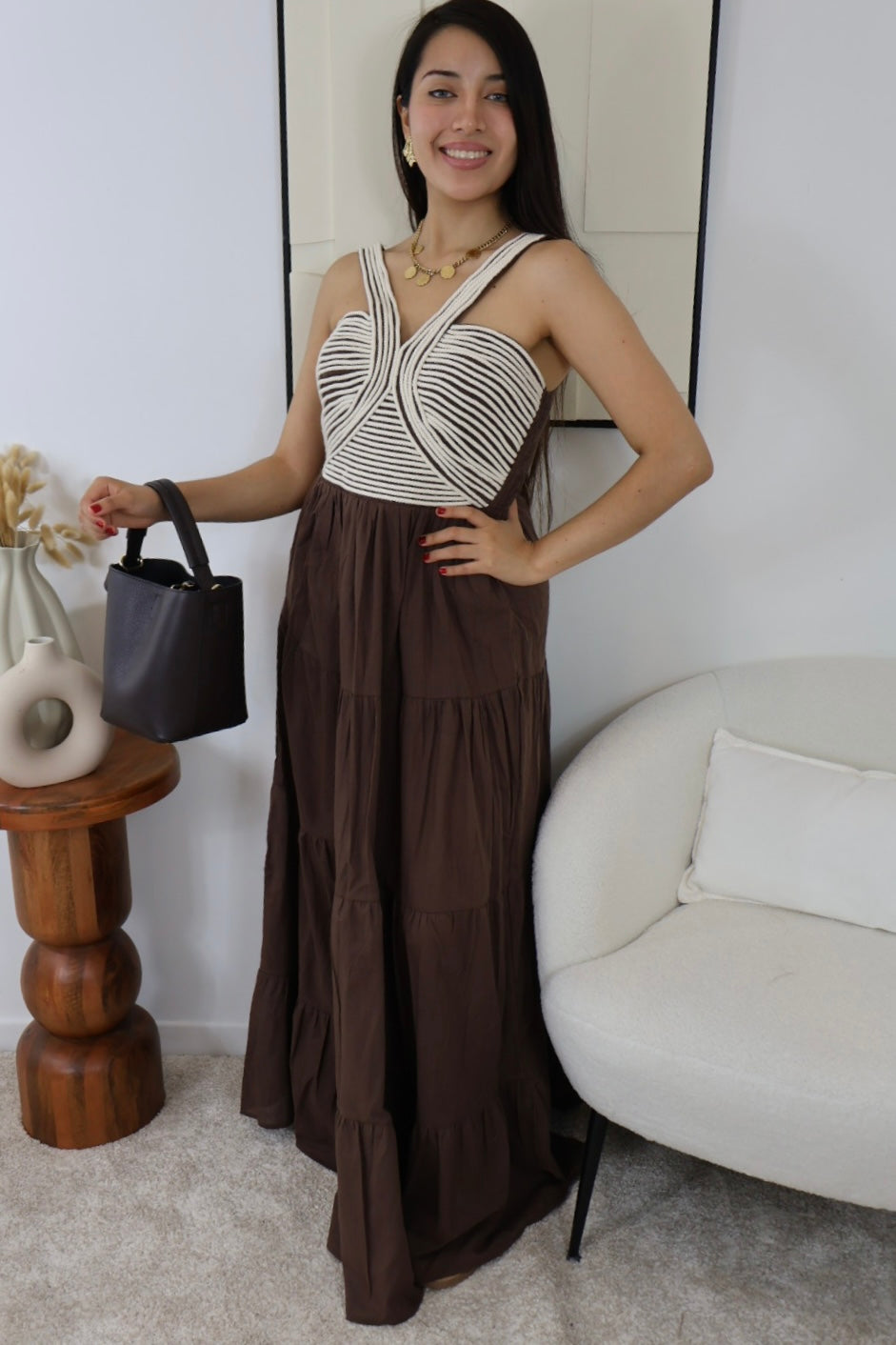 ROBE CLARA MARRON