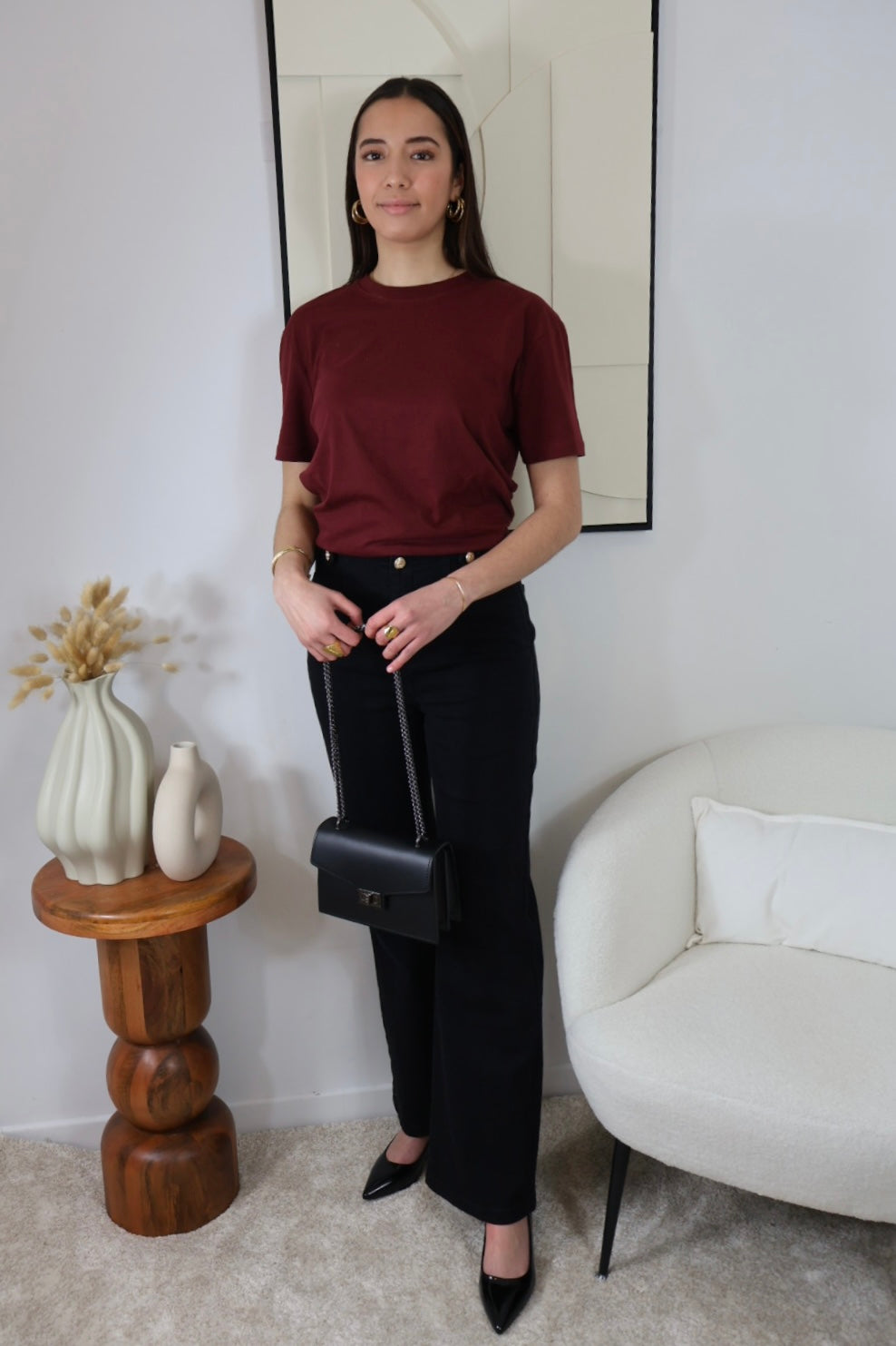 BLACK MAYA FLARE JEANS