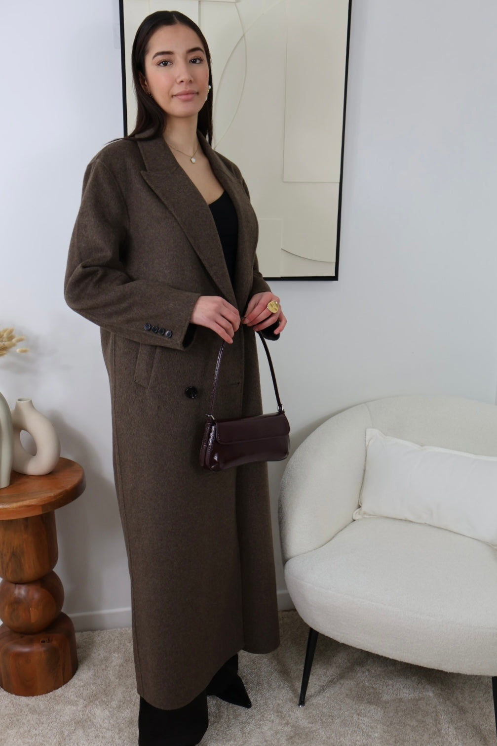 PREMIUM BROWN LONG COAT