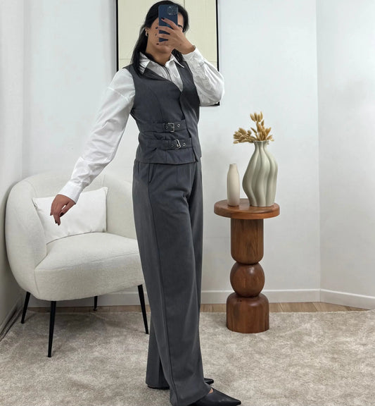 PANTALON GRIS IRIS Noza & Co