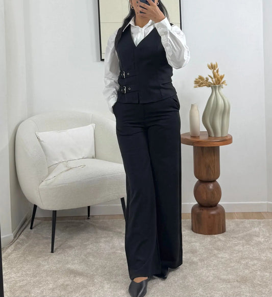 PANTALON NOIR IRIS Noza & Co