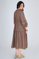 VESTIDO NINA MARRÓN