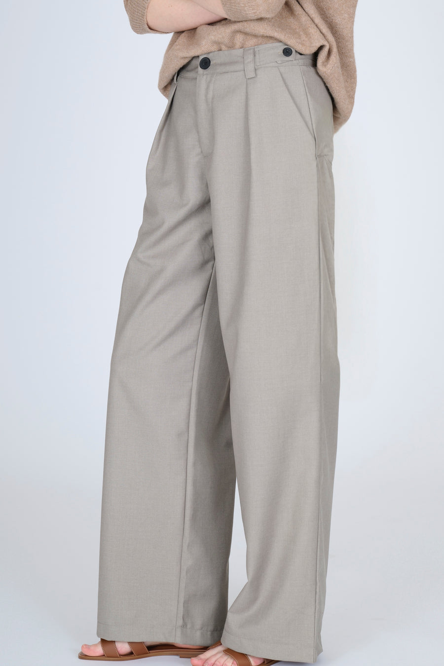 Pantalon Lily - Gris taupe