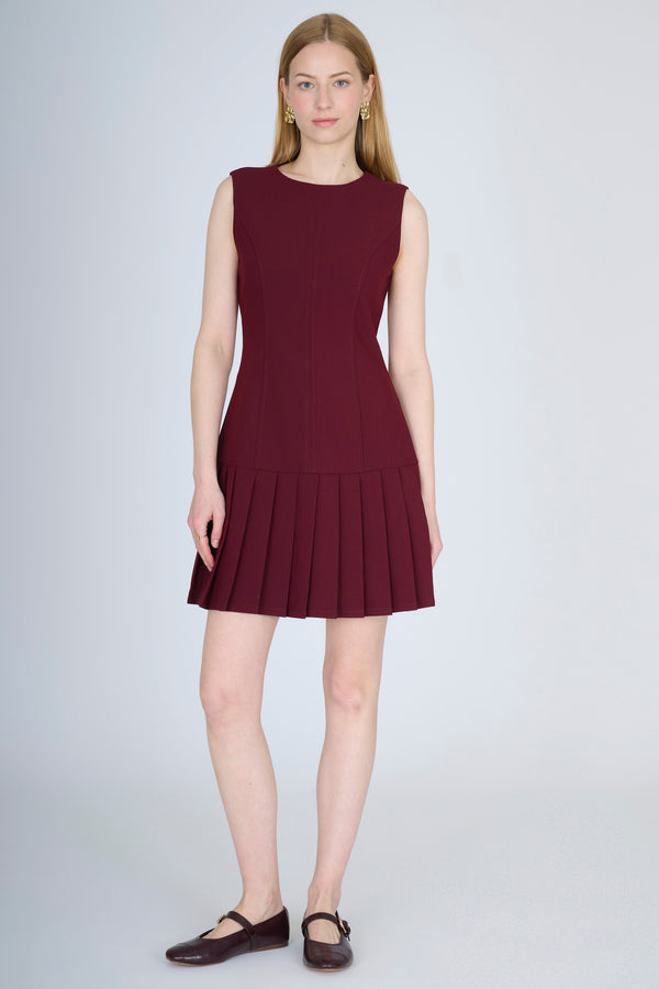 VESTIDO CORTO BORGOÑA