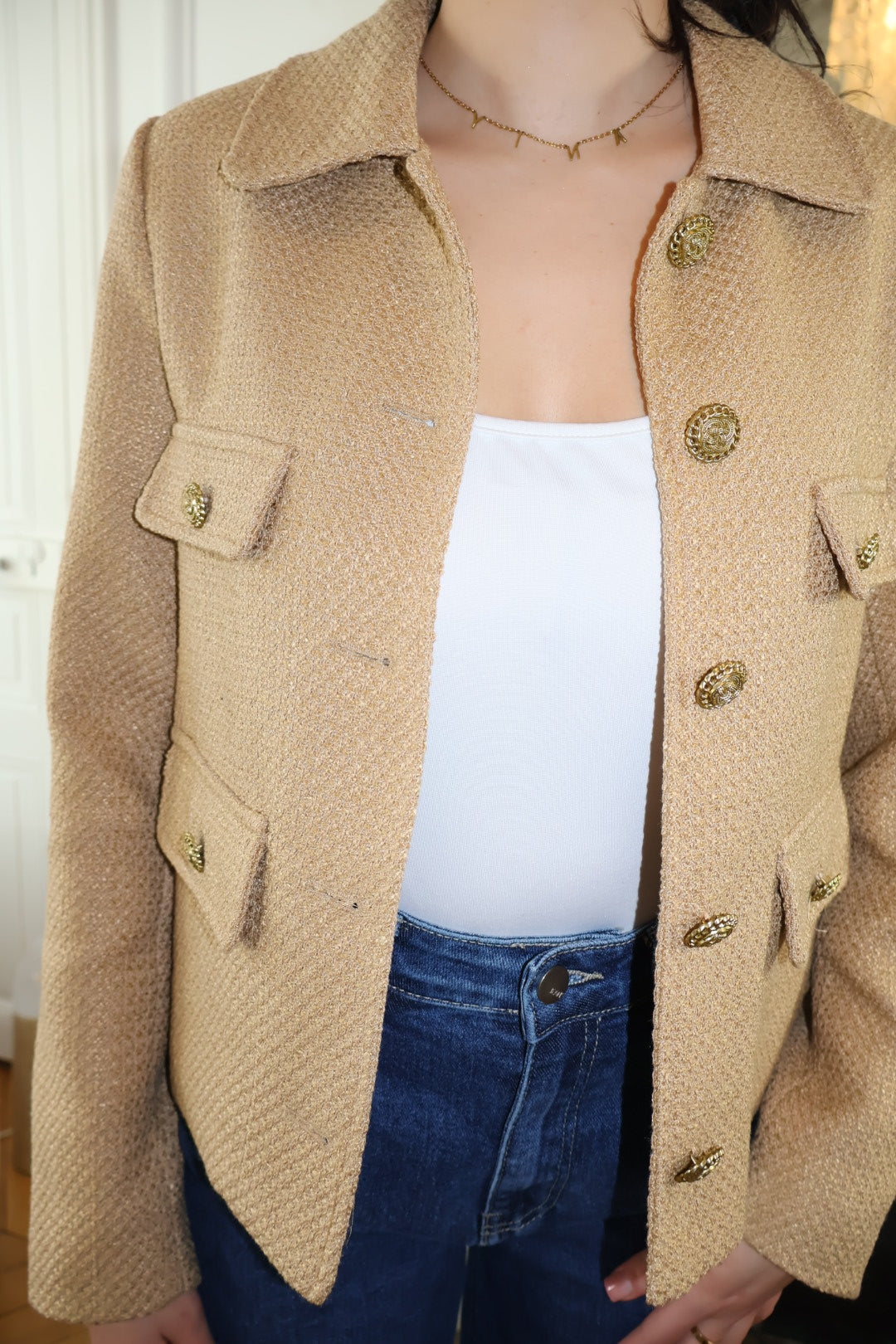 ROMY CAMEL TWEED-JACKE