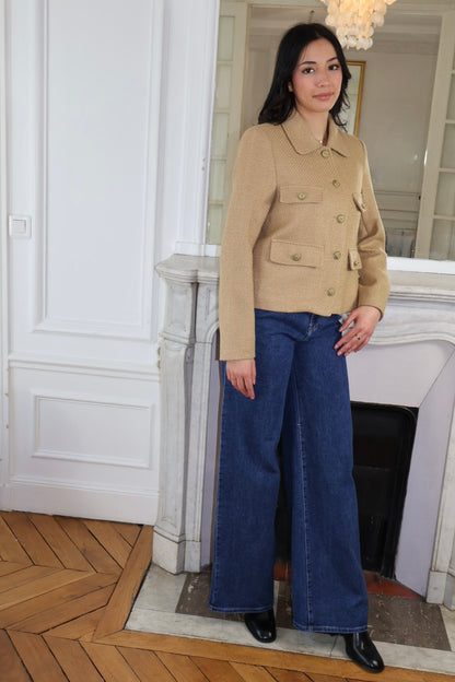 ROMY CAMEL TWEED-JACKE