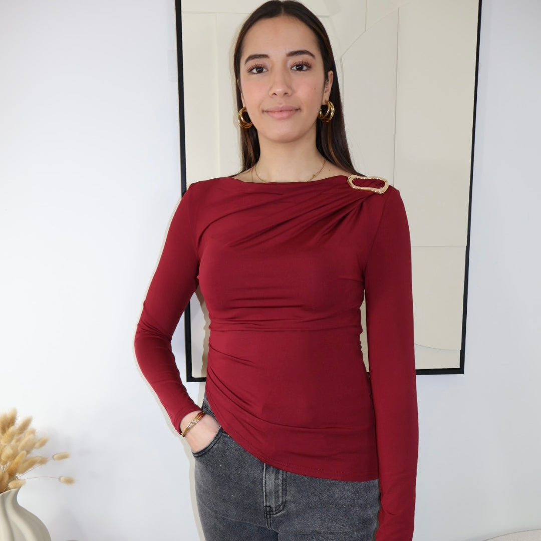 ANNA BORDEAUX-TOP