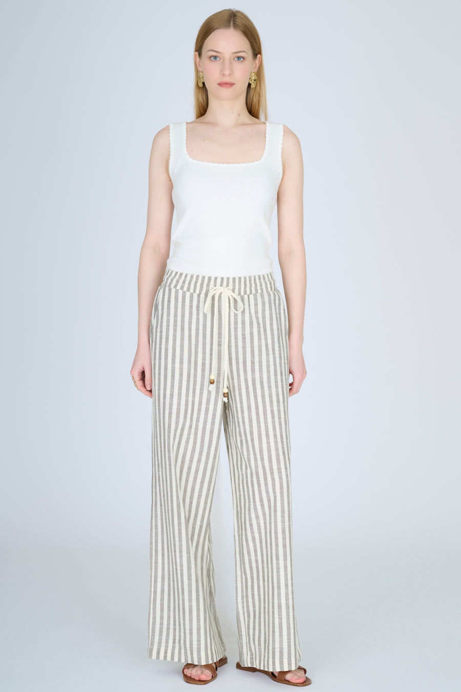 Pantalon Arthur - Vert grisé