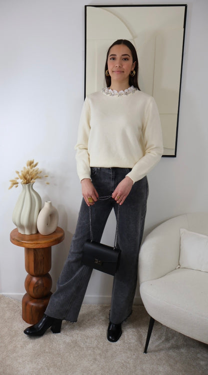 PULL ÉCRU RITA
