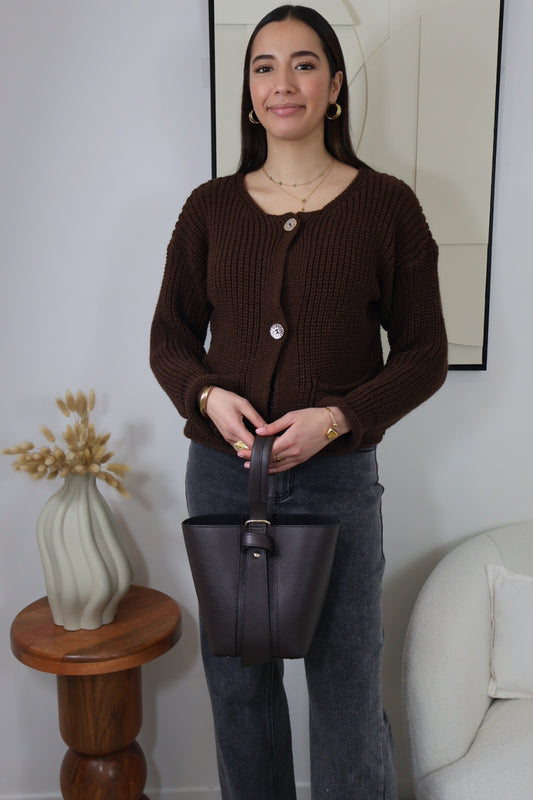 SIMONA BROWN VEST