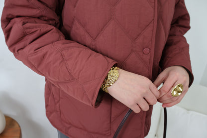 ISABELLA BURGUNDERSTEPPJACKE