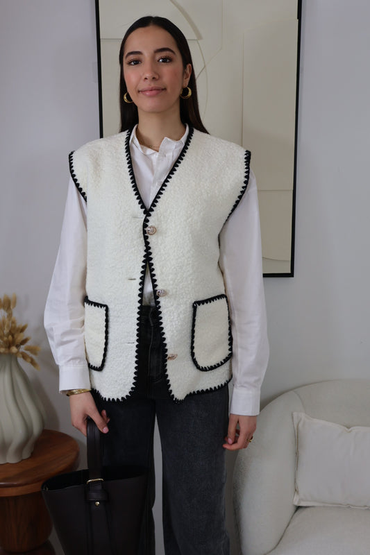 GILET ÉCRU MARIA