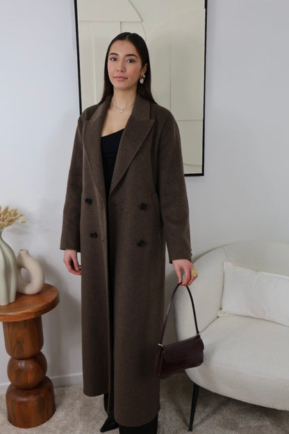 PREMIUM BROWN LONG COAT