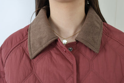 ISABELLA BURGUNDERSTEPPJACKE
