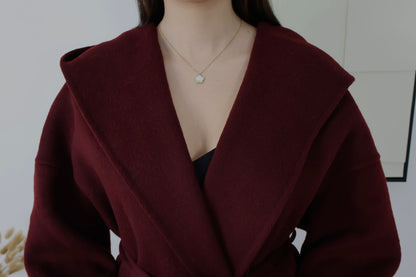 BERGUNDER WOLLMANTEL LARA WOLLE