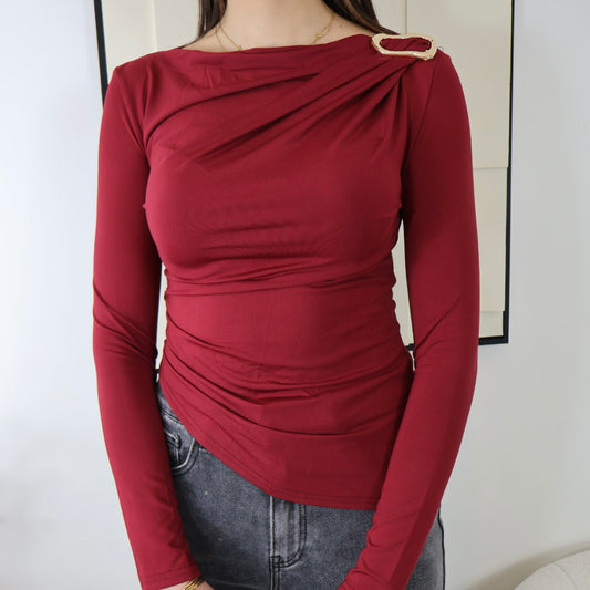 ANNA BORDEAUX-TOP