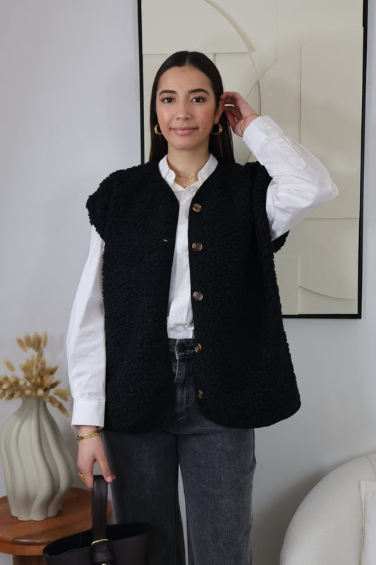 GILET NOIR ANDREA