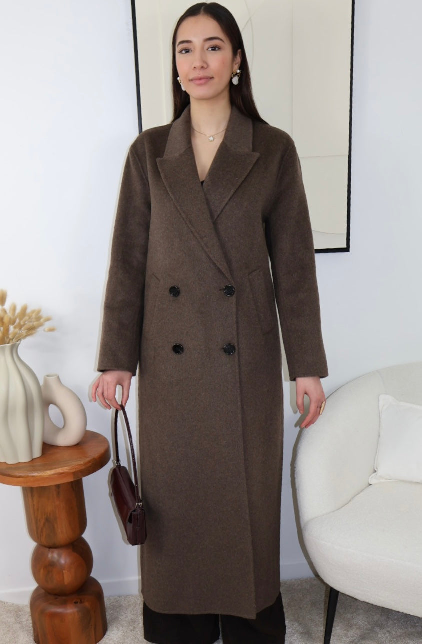 PREMIUM BROWN LONG COAT