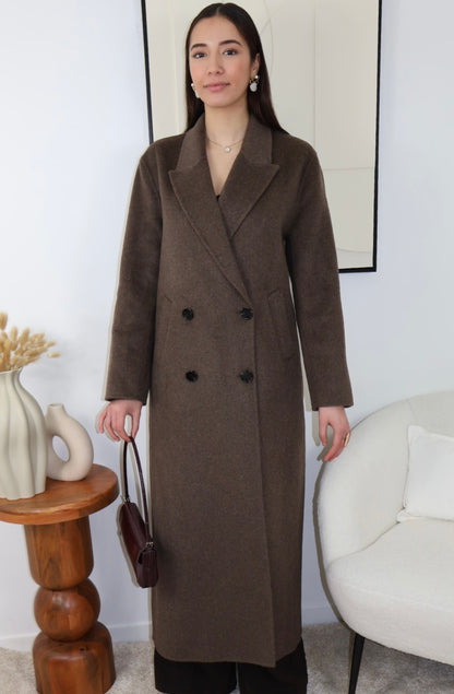 PREMIUM BROWN LONG COAT