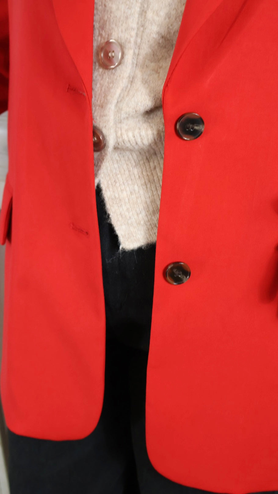 BLAZER OVERSIZE ROUGE