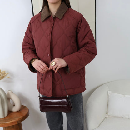 ISABELLA BURGUNDERSTEPPJACKE