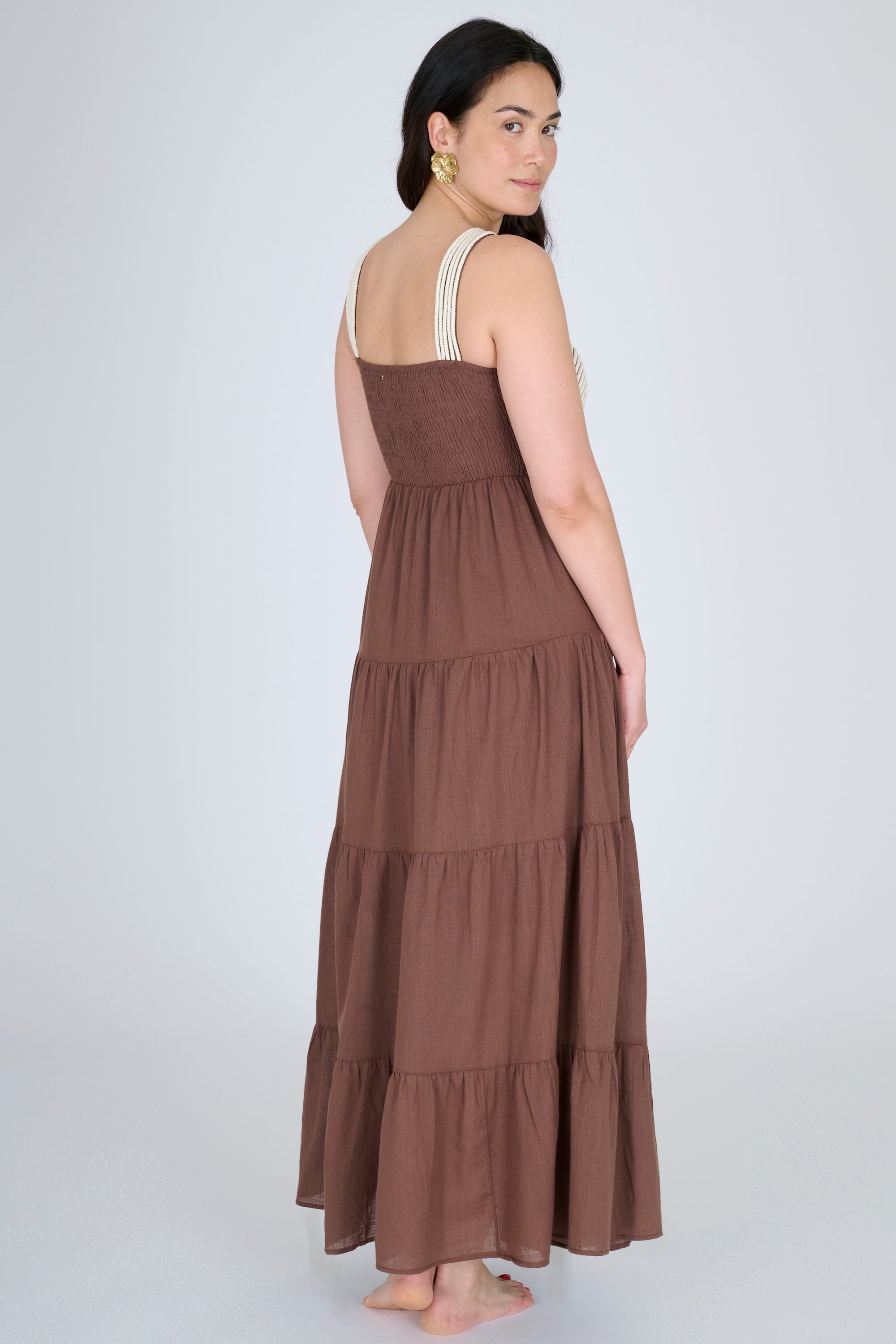 VESTIDO CLARA MARRÓN